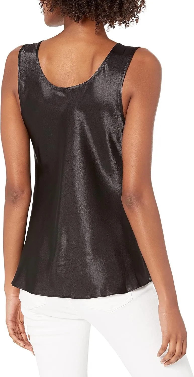 Women's Charmeuse Camisole with Medallion Lace
