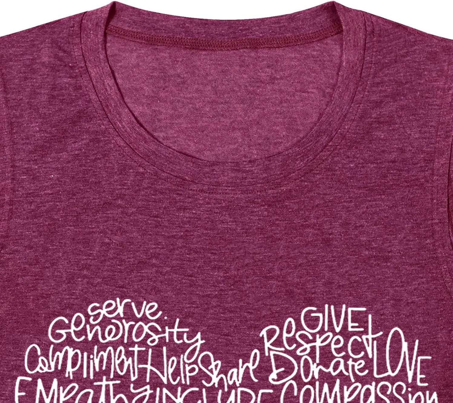 Womens Kindness Shirts Love Heart Graphic Tees Inspirational Letter Printed Be Kind Funny Casual Short Sleeve Tops