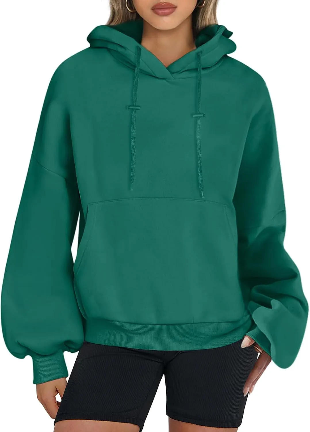 Womens Oversized Hoodies Tops Loose Fit Fleece Sweatshirts 2024 Fall Pullover Sweaters Teen Girls Clothes with Pocket