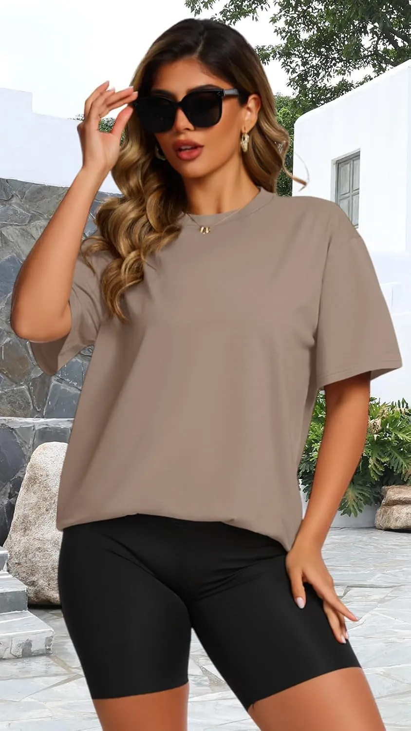 Womens Oversized T Shirts Loose Fit Graphic Tees Summer Casual Short Sleeve Tops