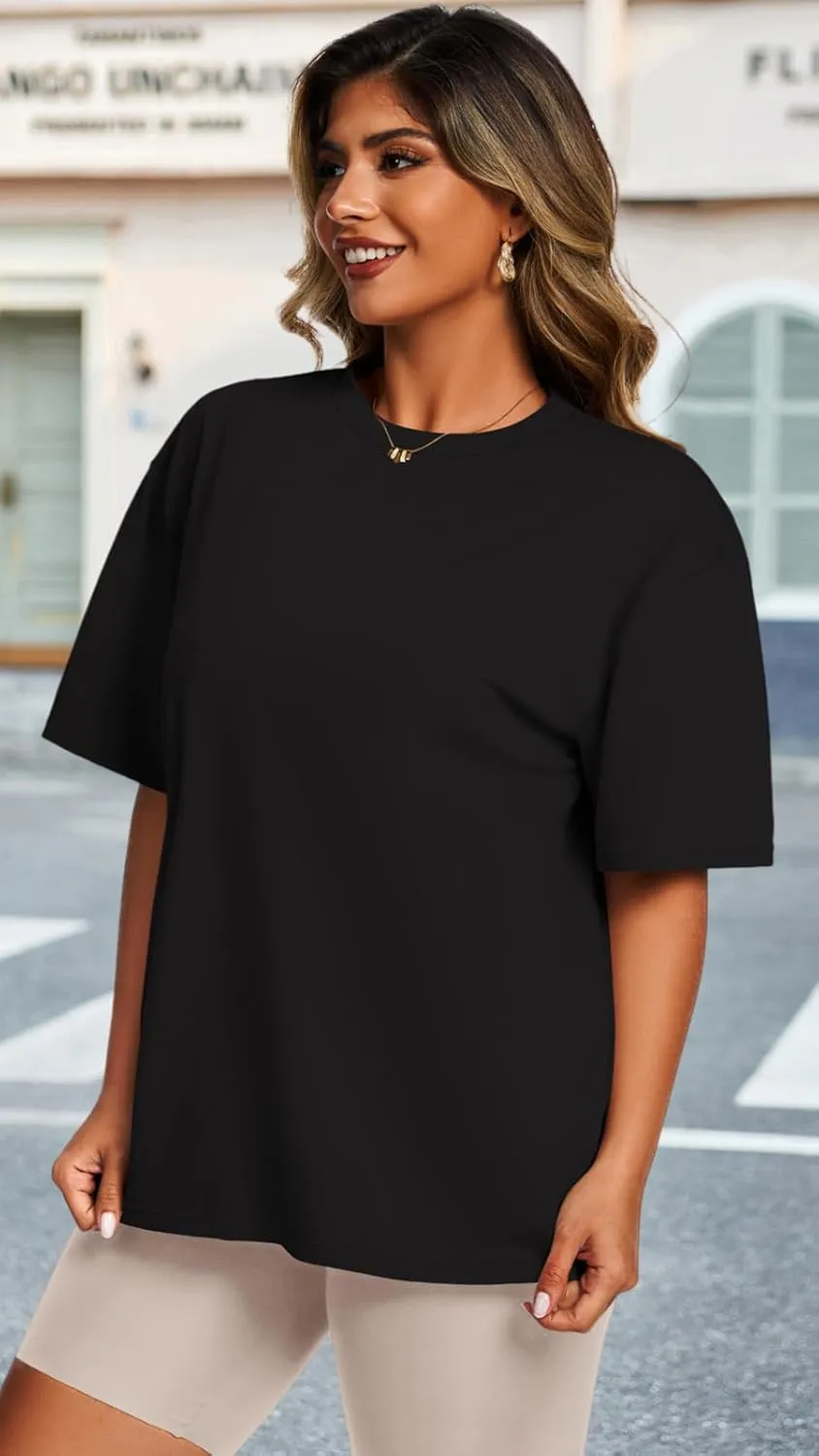 Womens Oversized T Shirts Loose Fit Graphic Tees Summer Casual Short Sleeve Tops