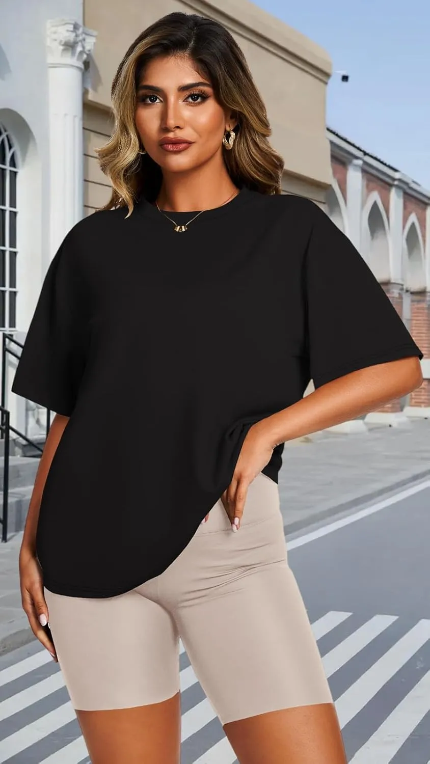 Womens Oversized T Shirts Loose Fit Graphic Tees Summer Casual Short Sleeve Tops