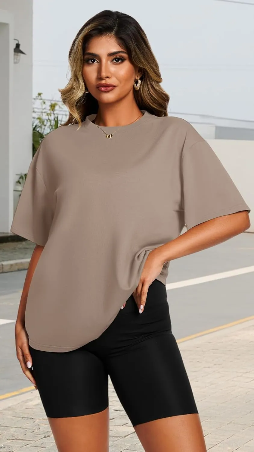 Womens Oversized T Shirts Loose Fit Graphic Tees Summer Casual Short Sleeve Tops