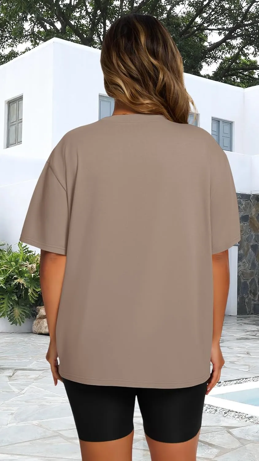 Womens Oversized T Shirts Loose Fit Graphic Tees Summer Casual Short Sleeve Tops