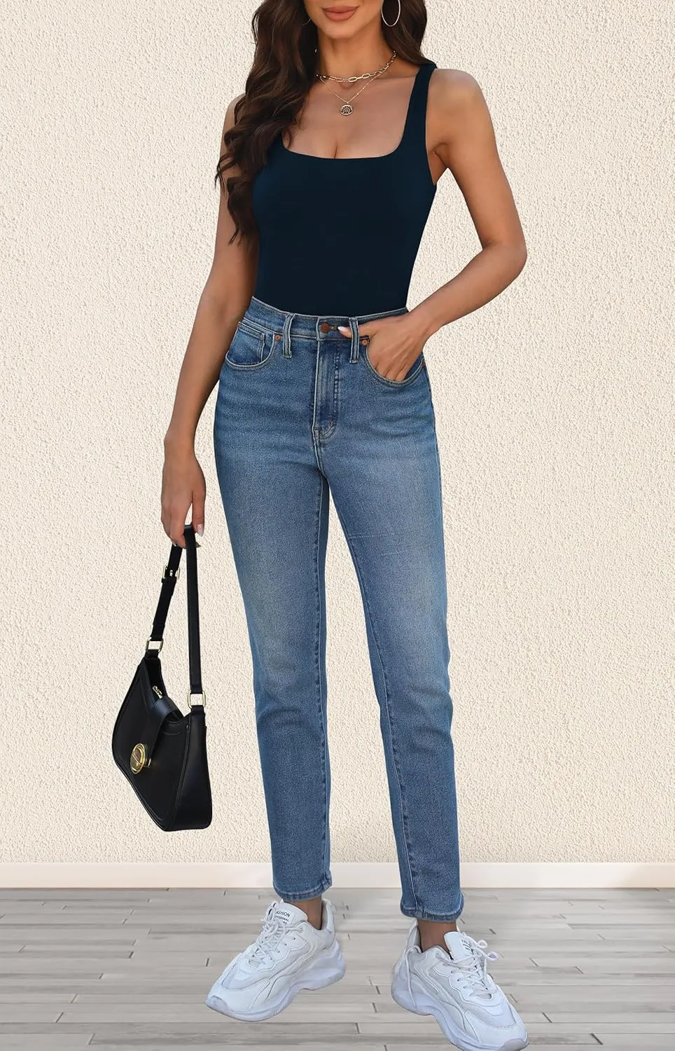Womens Tank Tops Dressy Summer Sleeveless Shirts Sexy Square Neck Double Lined Fitted Tops T Shirts Blouses