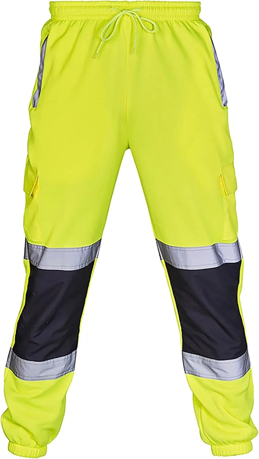 Yoga Pants Men Jogging Pants Mens Long Pants Men Road Work High Visibility Overalls Casual Splicing Casual Trouser Pants