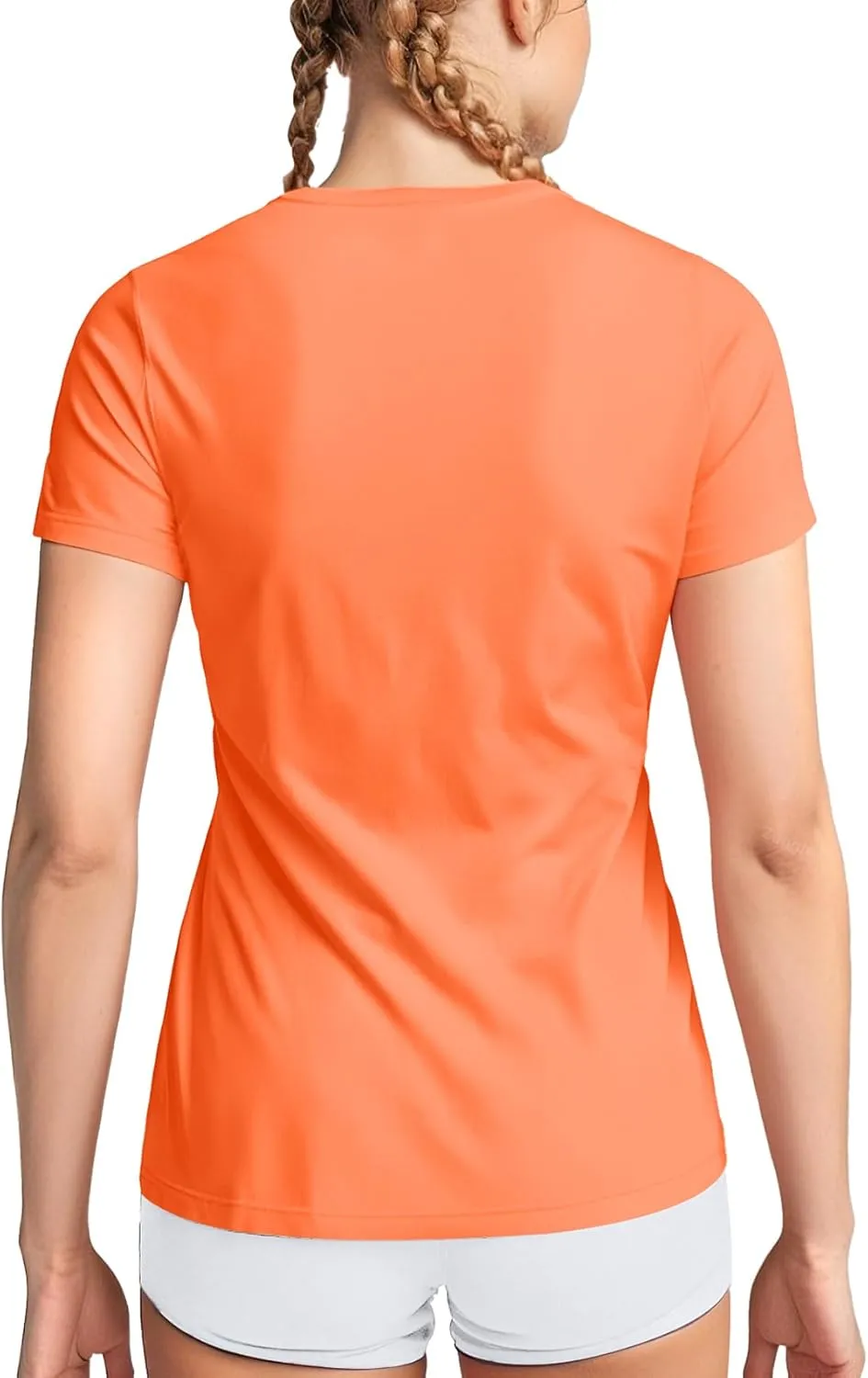Zengjo Women's Short Sleeve Running Shirts UPF 50  Sun Protection SPF Quick Dry Athletic Workout T-Shirts
